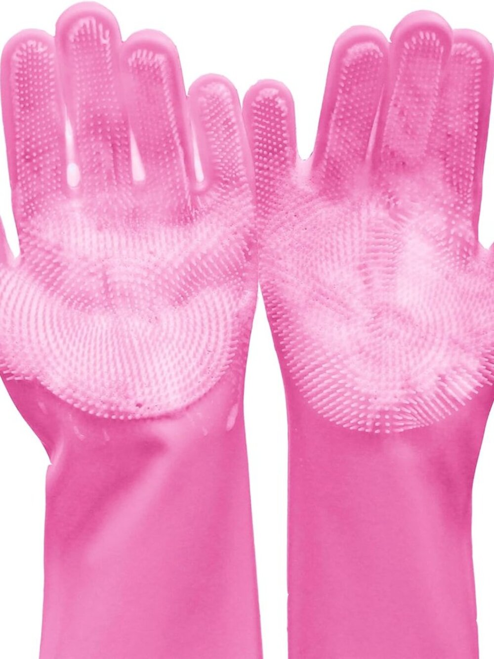 Silicone Pet Grooming Gloves Dog Washing Gloves for Bathing Massaging - Picture 6 of 6